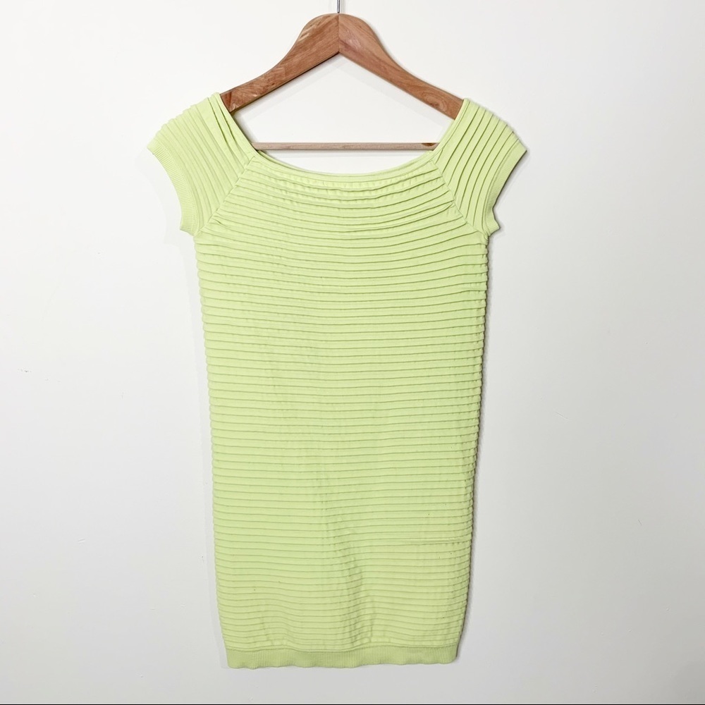 BCBGeneration Lime Green Bodycon Dress - Picture 2 of 5